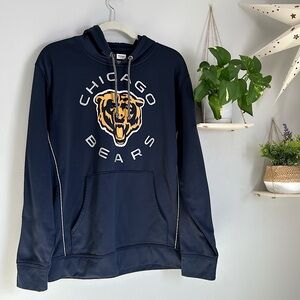🩷WOMENS CHICAGO BEARS FOOTBALL NAVY LOGO SWEATSHIRT HOODIE SIZE MEDIUM SEASON
